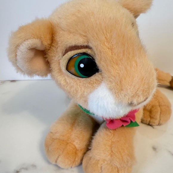 Disney Purring Nala The Lion King Vintage 1993 Plush Toy Flower Collar 9" EUC - Picture 6 of 11